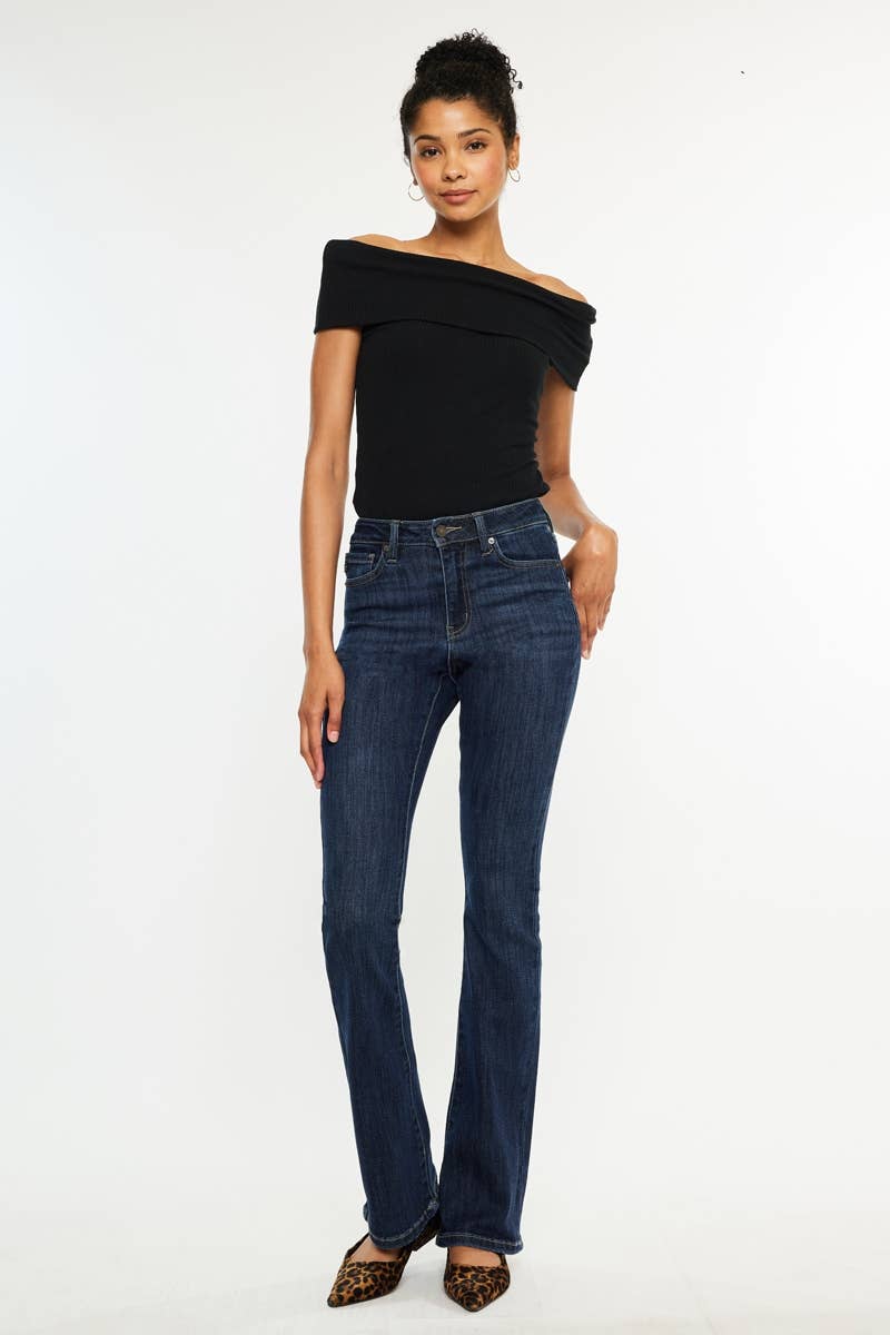 HIGH RISE BOOTCUT JEANS
